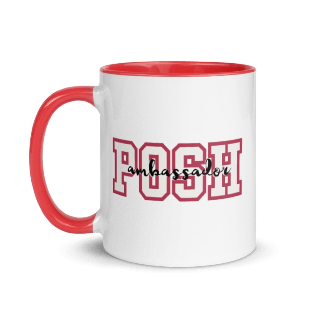 White Custom Graphic Drinkware “Posh Ambassador” Hustler